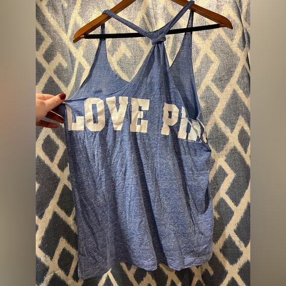 NY Mets PINK Victoria Secret Blue Washed Tank Size Small - Picture 7 of 7